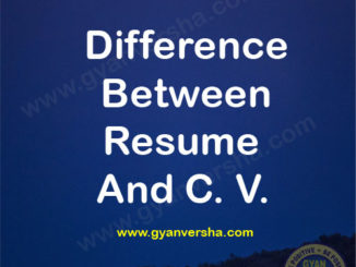 difference between resume & cv